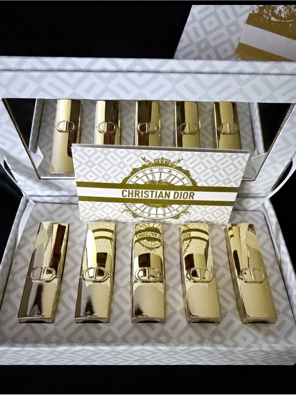 Dior Men’s Gold Metal Accessory Set
